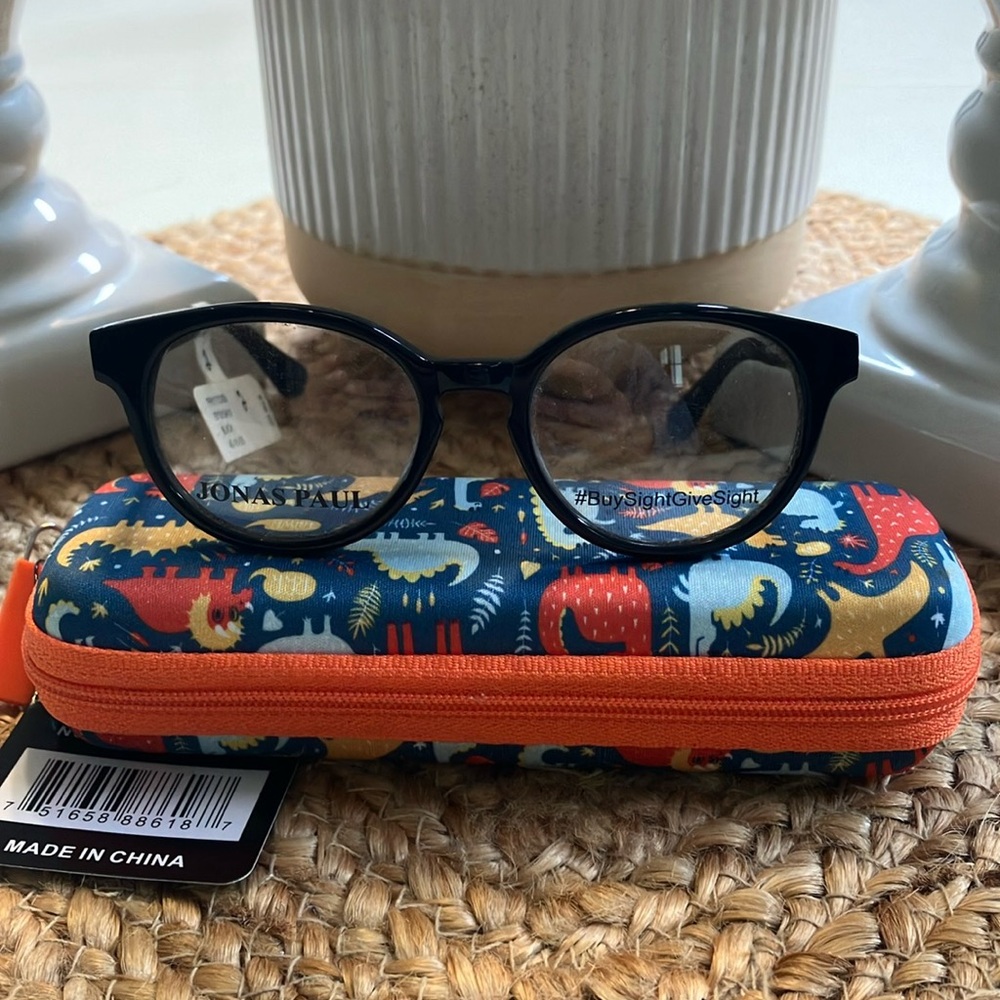 Jonas Paul “ Paul/Paige” children’s eyeglasses frames black 43-15-125